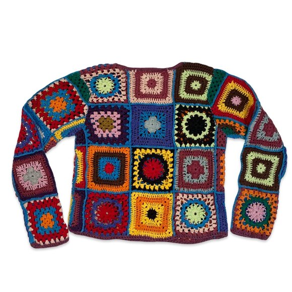 Vintage 90s Express Tricot Crochet Sweater - Picture 2 of 5